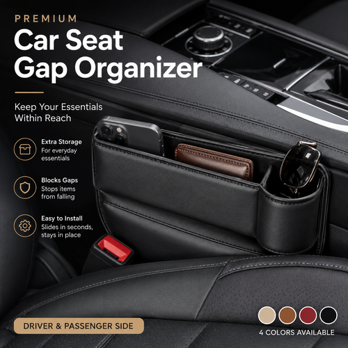 Premium Car Seat Gap Organizer